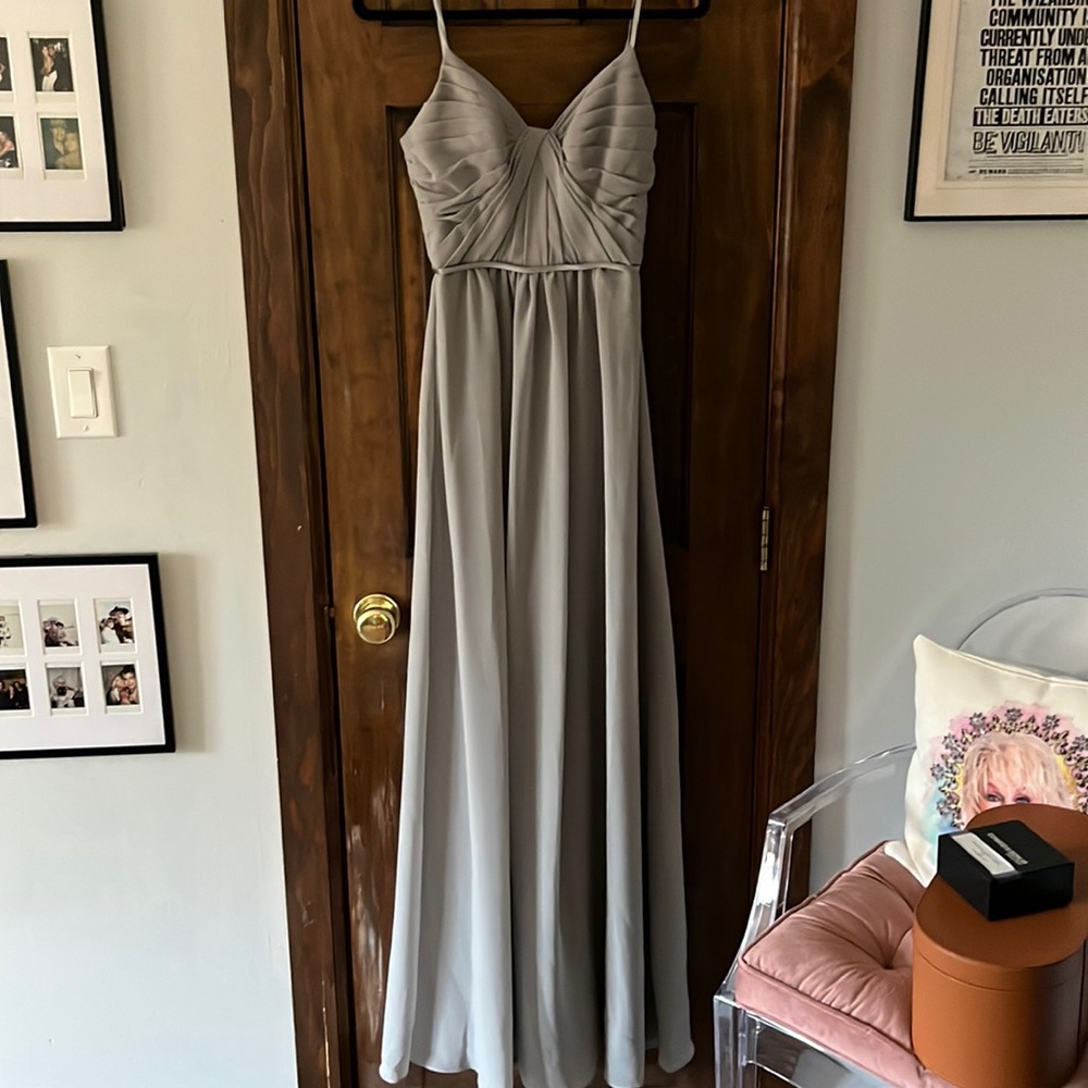 Sorella Vita Bridesmaid Dress: Style 8746 in Steel.